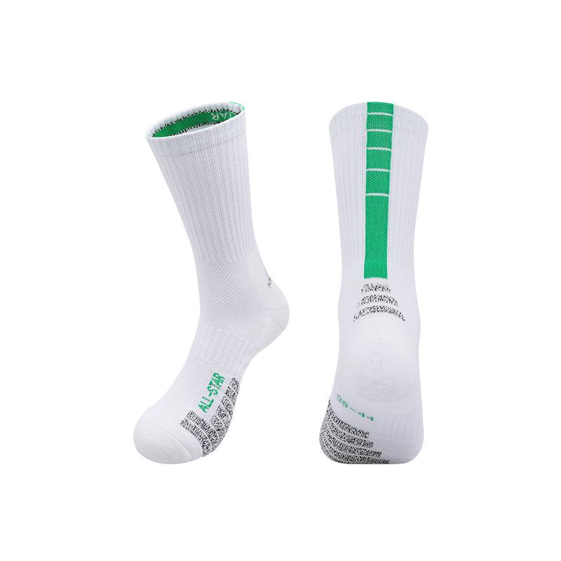 

Breathable Non-Slip Towel Bottom Mid-Calf Basketball Socks for Adults - Sweat-Wicking & Odor-Resistant M (34-38)