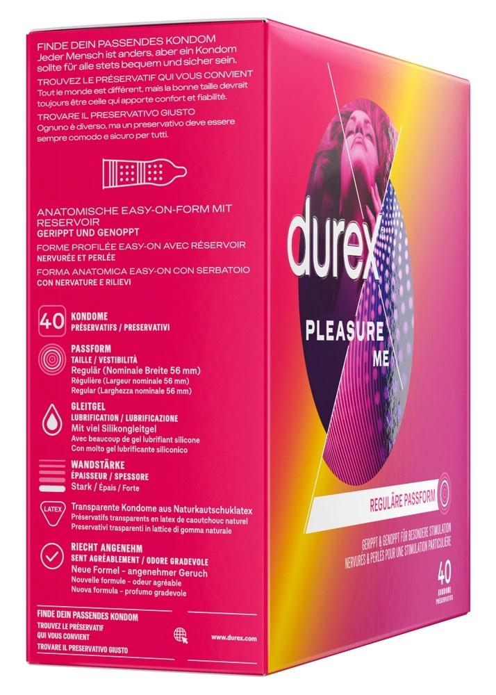 Durex Pleasure Me - Grooved Condoms for Stimulation 40 pcs
