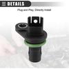 Motoforti CPS Sensor, Engine Camshaft Position Sensor, for BMW 435i 2014-2016, ABS, Metal, No.13627558518, Black, 4pcs