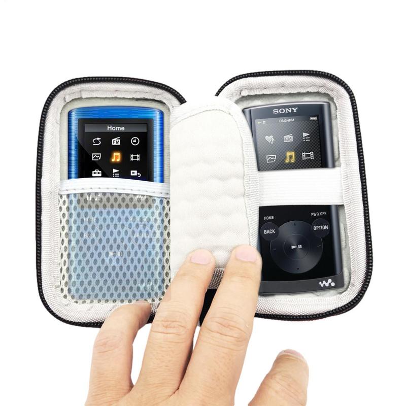 Hard Disk Case For Kugou MP3 Player Waterproof Hard Case Black MP4 Player Bags Travel State Drive Pouch MP3 Player Organizer