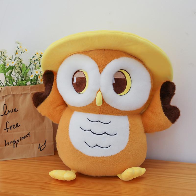 Eyed Big Owl Cartoon Plush Toys Cute Animal Doll Children Gifts Decorations
