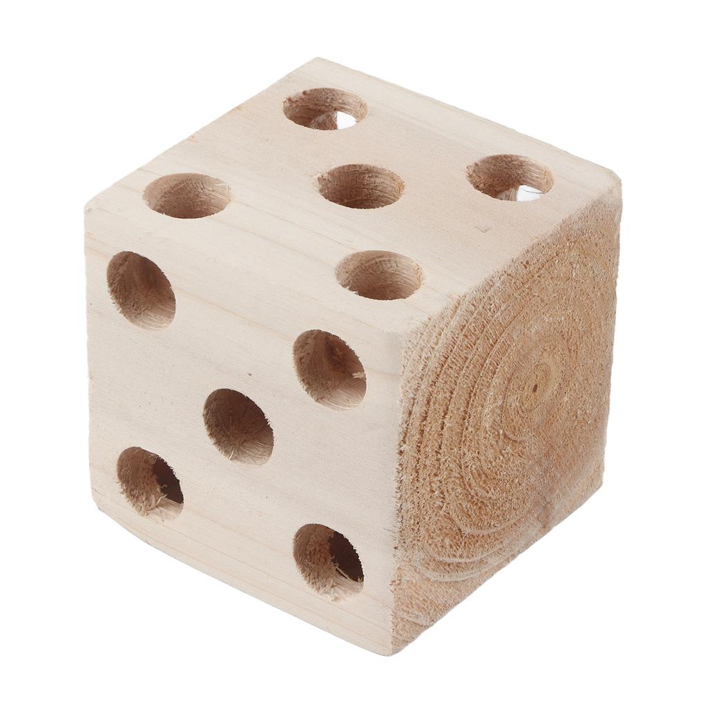 Blocco Giocattolo per Uccelli Foraggiamento Sminuzzamento Blocco di Legno per Pappagalli Giocattolo da Masticare per Inseparabili Calopsitte Cocorite