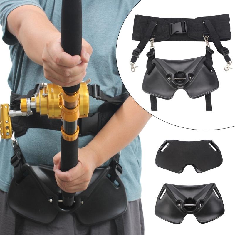 Fighting Belt Fishing Belt Rod Holder Rod Support Holder Fishing Rod Holder Waist Belt Set Fish Rod Belt Fishing Tackle
