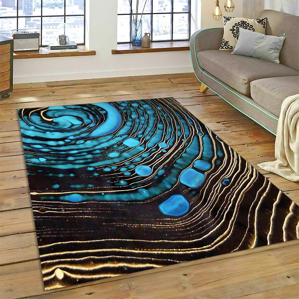 Dream Colour Splendid Marble Gold Nordic Rug for Home Living Room Bedroom Sofa Doormat Kitchen Decor Mat