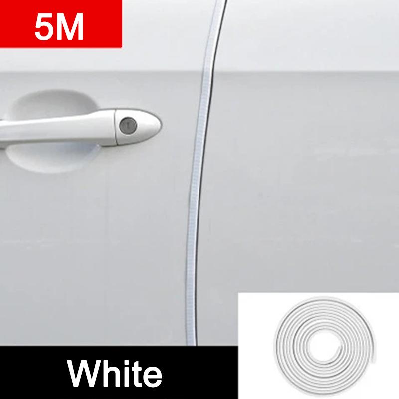 5M Car Door Edge Scratch Protector Strips Guard Trim U Type Car Door Protector Anti Collision Strips Car Decor Auto Accessories