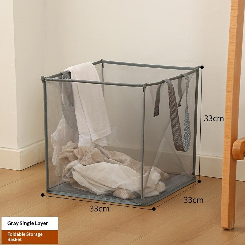Grid Laundry Hamper Large Multi-functional Laundry Basket for Bathroom Storage Foldable Laundry Basket for Holding Clothes