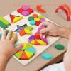 Montessori Geometrisches Formenpuzzle für frühe mathematische Bildung - Spielzeug für Jungen und Mädchen im Alter von 1-4 Jahren