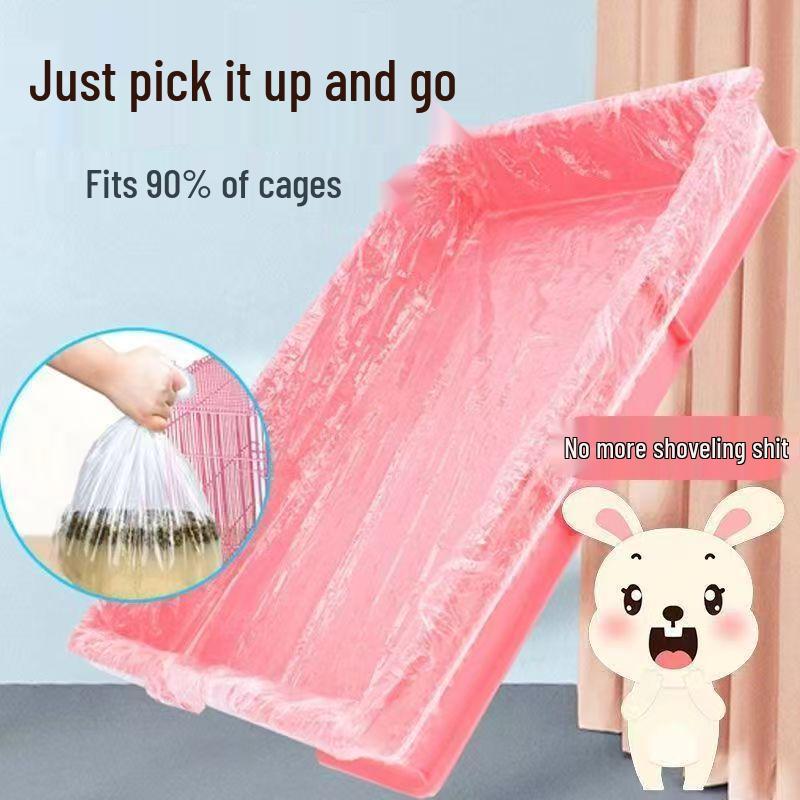 Disposable Plastic Film Mat for Rabbit, Bird, Dog Cage, and Pet Tray Cleaning