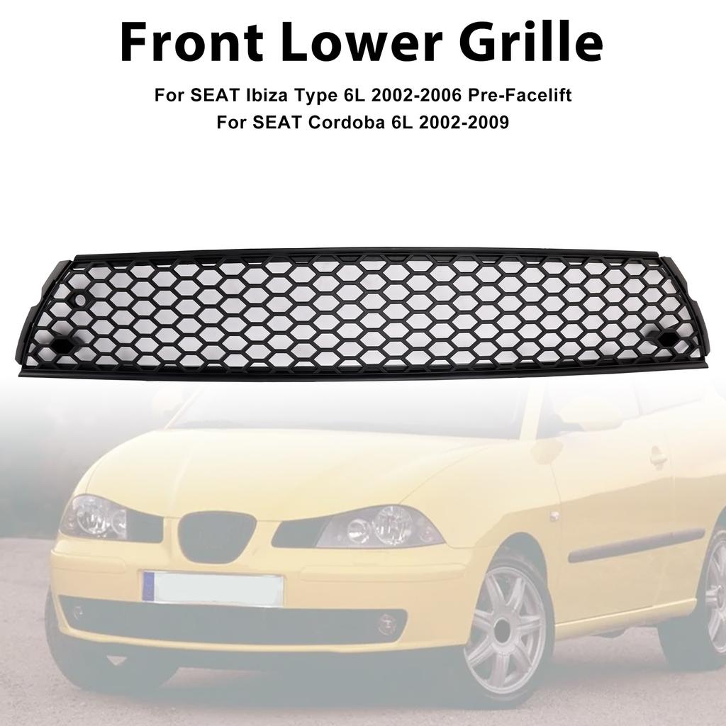 Front Honey Lower Grille Grill Fit for Seat Ibiza 6L FR 2002-2006 Pre-Facelift