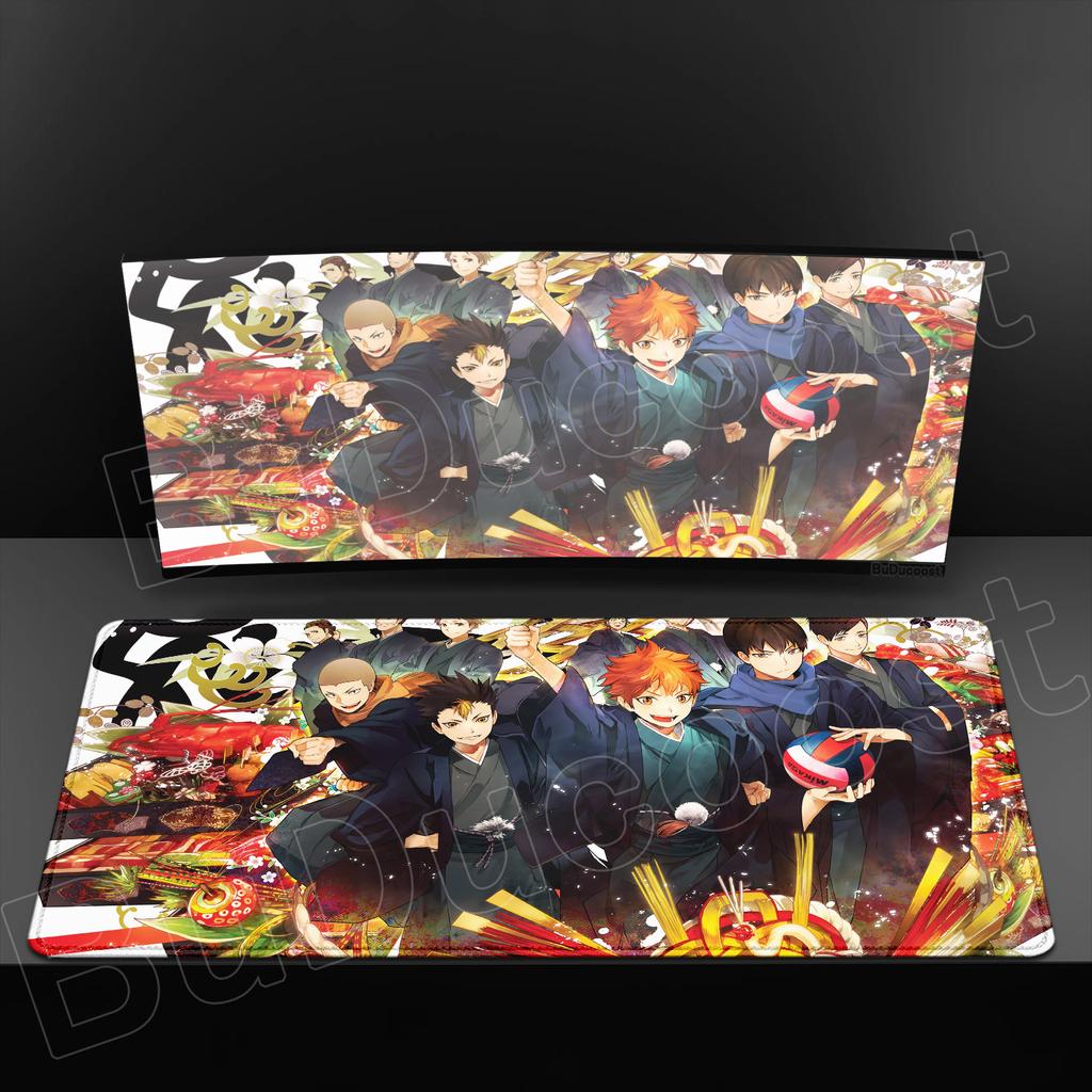 New Anime Haikyuu Mouse Pad Rubber Carpet PC Gaming Table Mat Laptop Desk Pad XXL Non-slip Computer Keyboard Office Desktop Mats