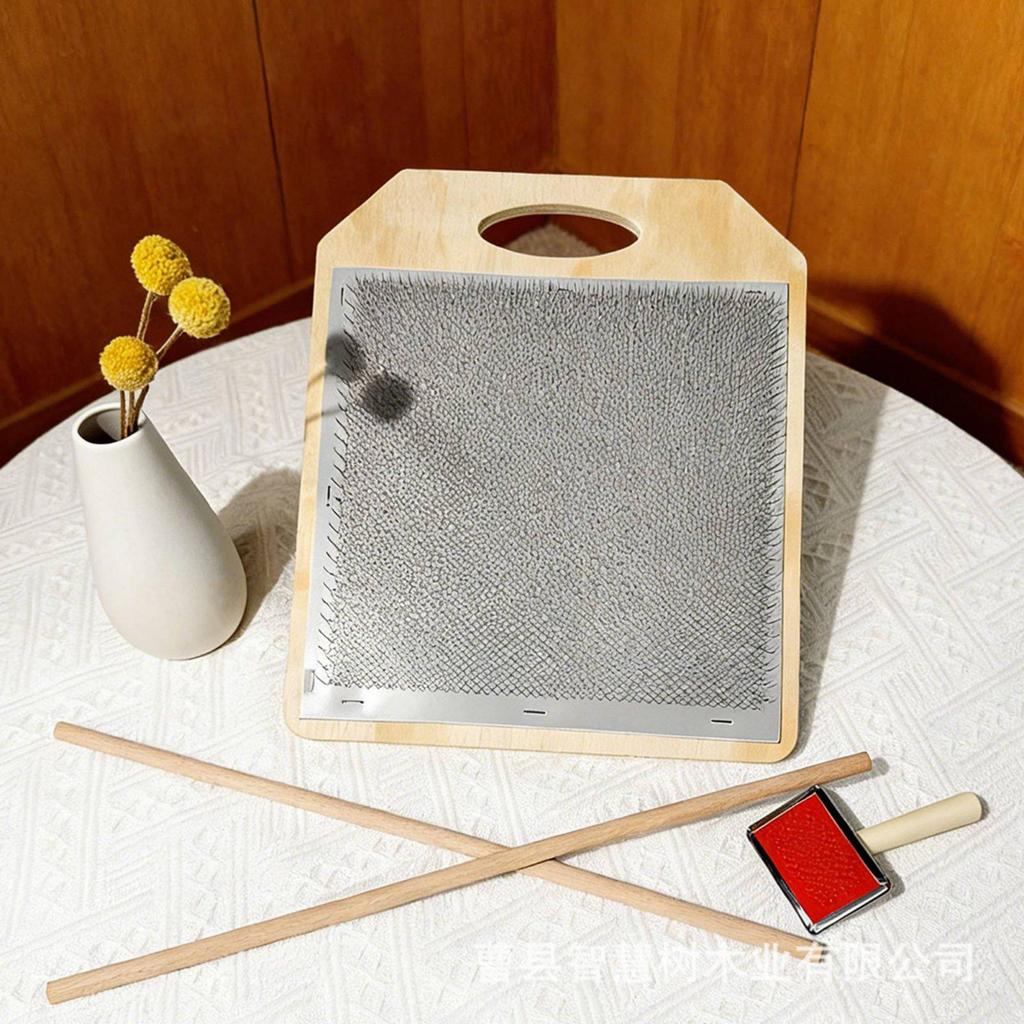 Carding Board Wooden Wool Blending Set Portable DIY