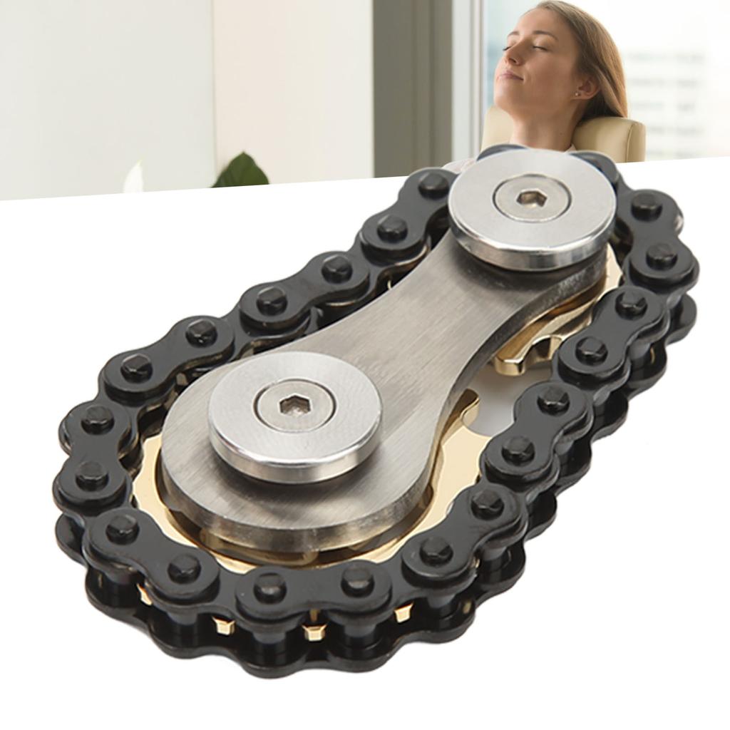 Detachable Fingertips Chains Sprockets Toys Stress Relief Stainless Steel Sensory Fingertips Bike Chains Toys for Travel