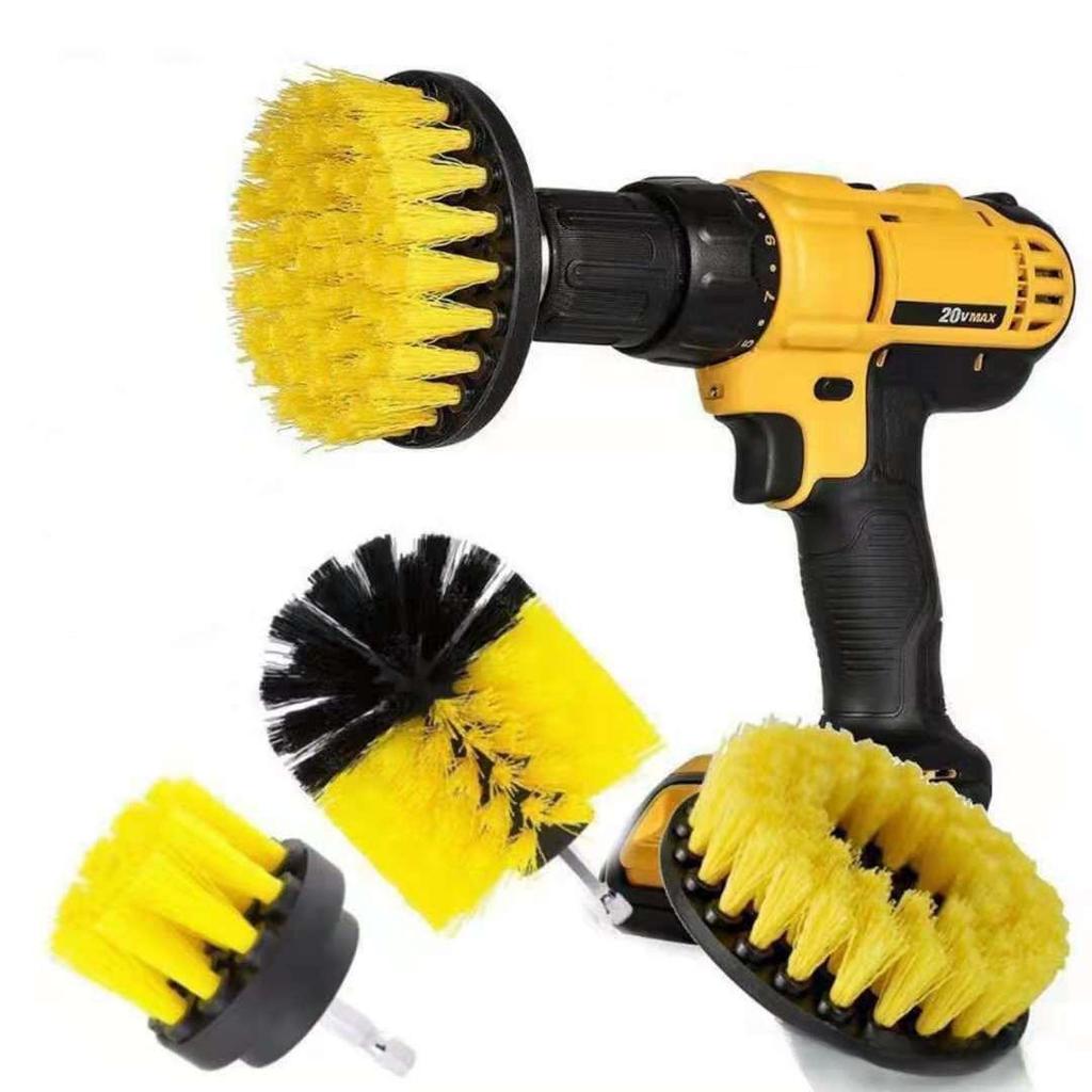 Electric Drill Cleaning Brush Set: Multi-Purpose Floor Polishing Discs and Scrubbing Heads