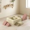 Soft Play 9 Piece Foam Climbing Blocks Soft Play Set with Tangram Play, Removable Cover for Kids Room, Ages 3-6 Years