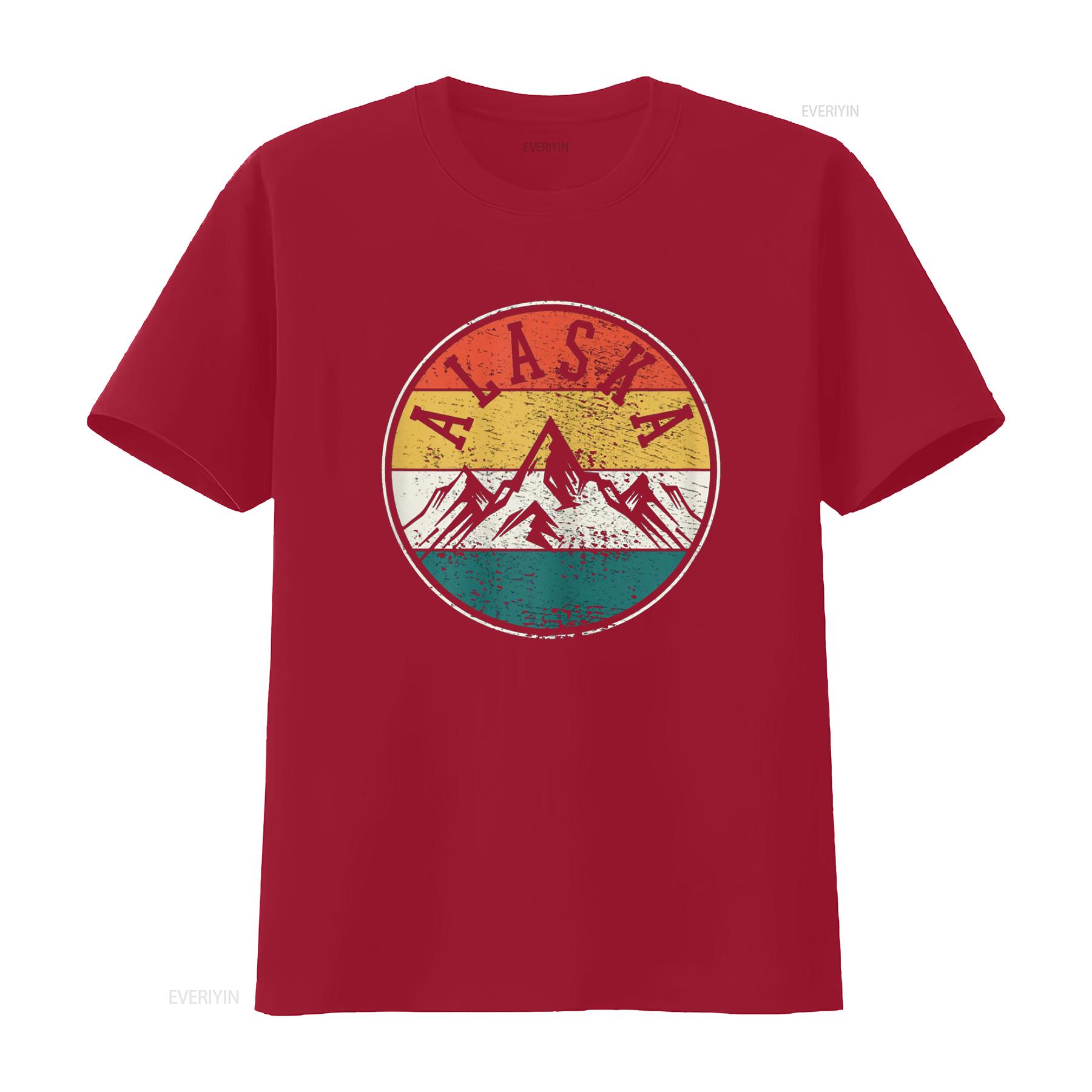 

Alaska Vintage T Shirt vintage Washed homme fashion graphic Top For Everyday Wear streetwear Comfortable designer clothes S