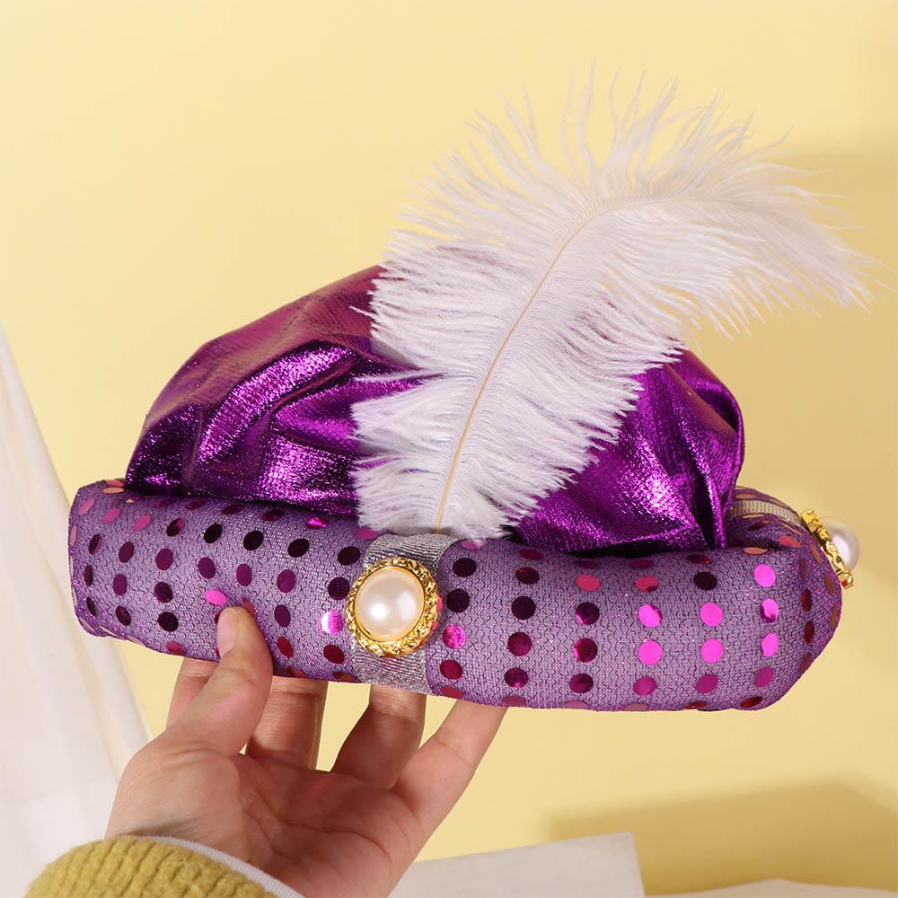 Partyhut Kopftücher Indische Kappe Performance-Requisiten Kopfschmuck Sultan Turban Hüte Kostüm Rollenspiel Arabische Kopfbedeckung Halloween