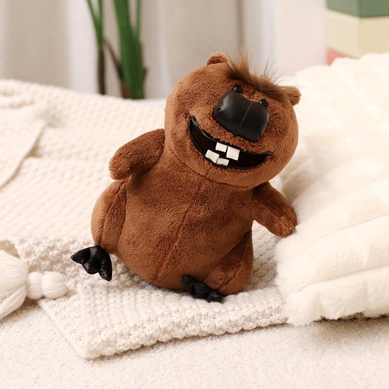 30cm Cartoon Cute Beaver Plush Stuffed Toy Kawaii Sofa Pillow Room Decoration Doll Ornament Children's Birthday Gift