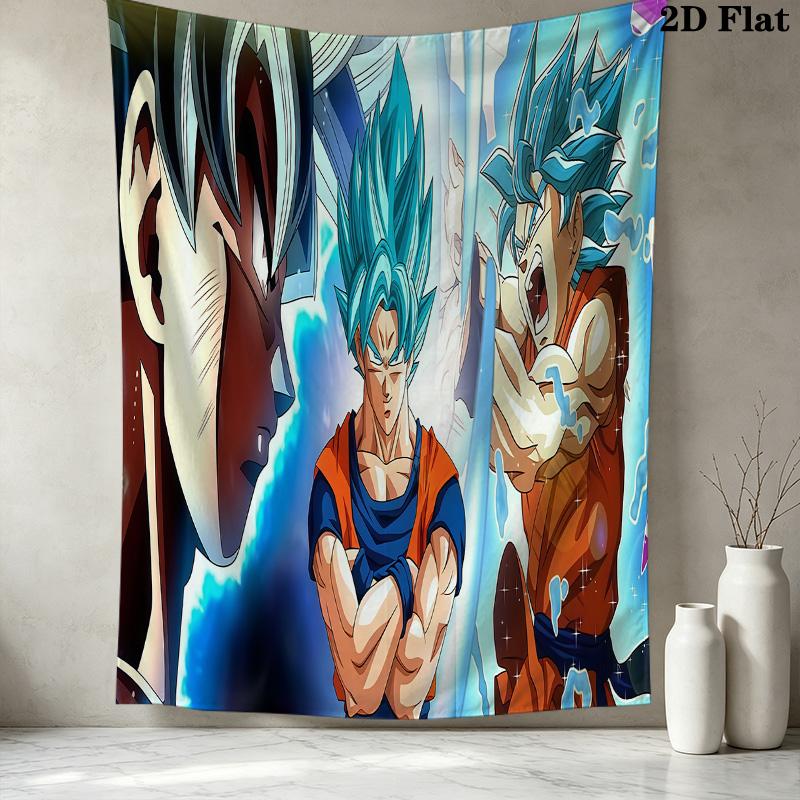 Dragon Ball Super Wall Tapestry Aesthetic Wall Hanging Printed Fabric Blanket Decorative Tapestries For Bedroom Living Room Home Decor