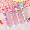 5Pcs/Lot Kawaii Fantasy Rainbow Unicorn Sequins 10 Colors Ballpoint Pen Cute Pony Student Pens School Stationery Office Supplies