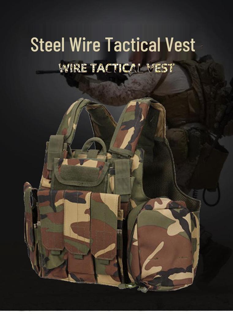 Outdoor Military Enthusiast Steel Wire Molle Vest