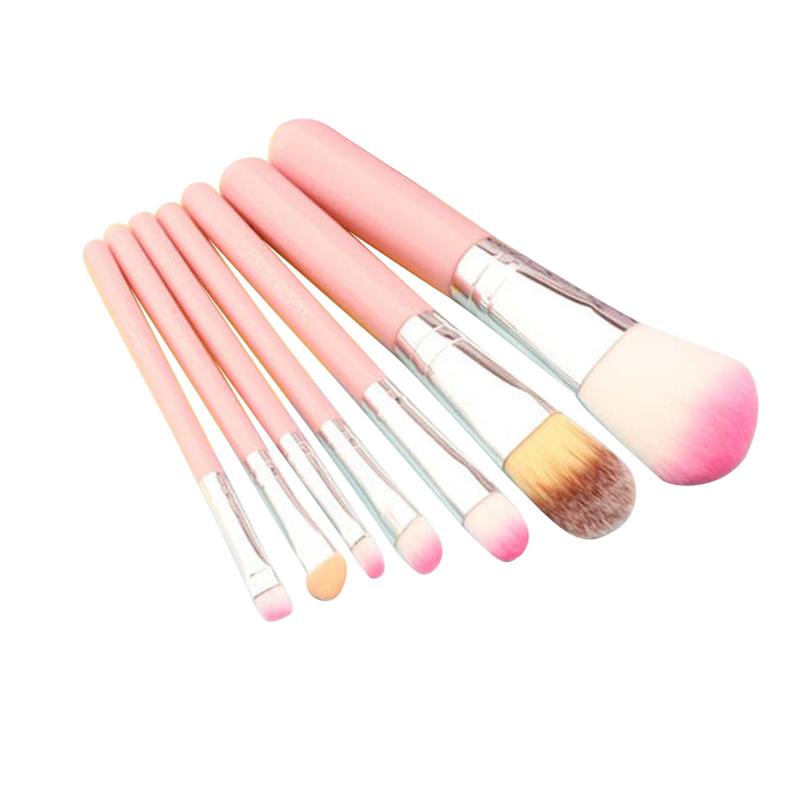 

7Pcs Facial Makeup Brush Set Soft Bristles Comfortable Handle Face Eye Makeup Brushes for Beginners