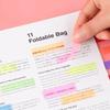 Abnehmbare bunte Index-Aufkleber: Kleine frische Schülermarker und Haftnotizen