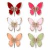 Sparkling Artificial Butterfly Clip Flocking Butterfly Decor  Holiday Tree Decor
