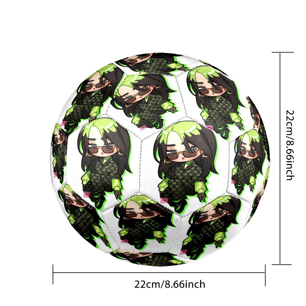 Billie Eilish Size 5 Soccer Ball, Durable Standard Football For Training Match Outdoor Sports