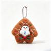 Christmas plush embroidery pendant, Christmas tree decoration, snowman, gingerbread house, holiday party supplies package, hangi