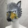 3D Wolf for Head Mask Halloween Party Wolf Costume Mask for Women Men Halloween Dress-up Christmas Party Stage Performan