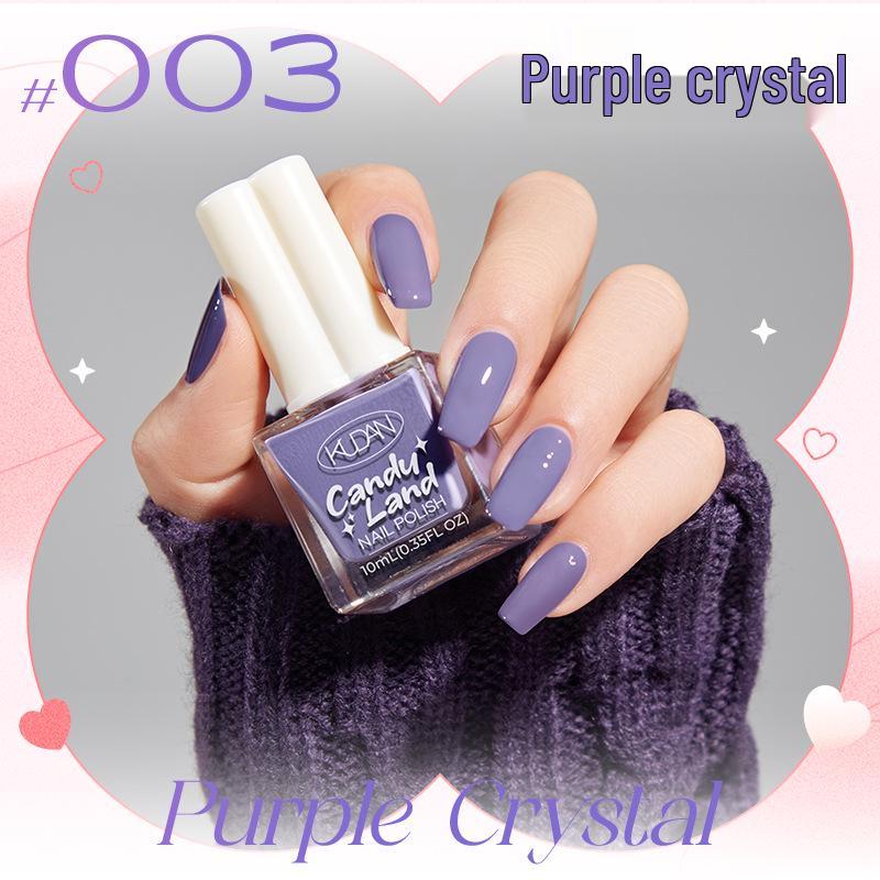 Candy Land Quick-Dry Water-Based Peelable Nail Polish - Long-Lasting Glitter Nude Care