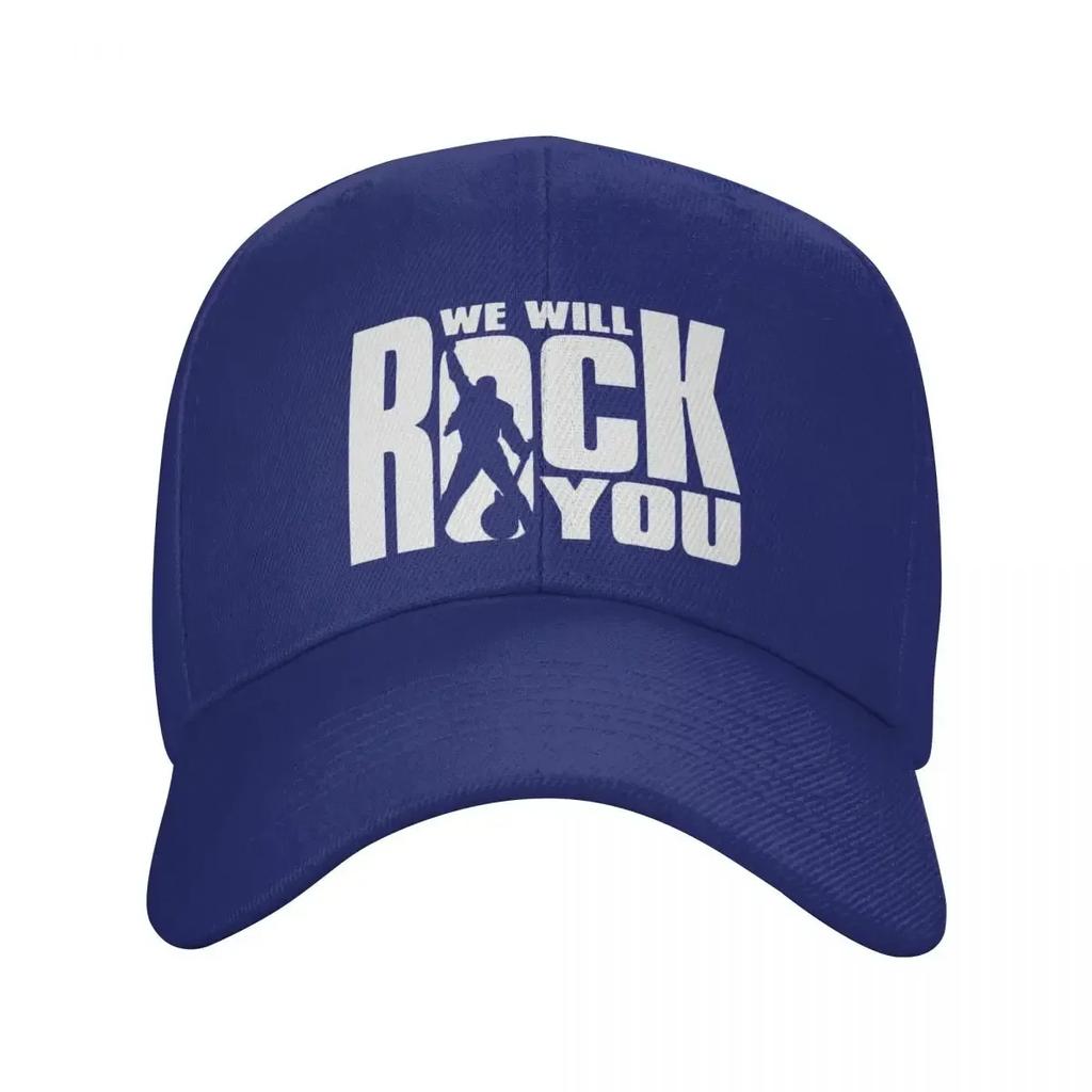 Fashion We Will Rock You Baseball Cap Unisex WomenAdjustable Queen Rock Band Dad Hat Outdoor Snapback Hats Trucker Caps
