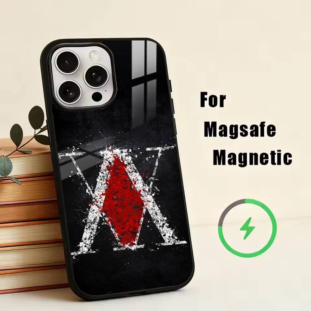 כיסוי טלפון רישיון האנטר X ל-iPhone17,16,15,14,13,12,11 פלוס, פרו מגנטי למגסייף טעינה אלחוטית