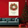 Canvas Print, Merry Christmas Garland