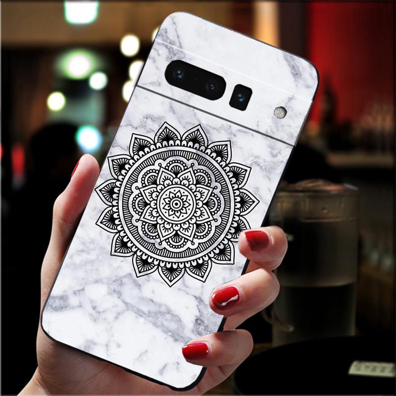

Phone Case For Google Pixel 10 Pro XL 9 Pro XL 8 7 6 Pro 9A 8A 7A 6A Pixel 8 7 6 5 Mandala flower totem Art Google Pixel 5