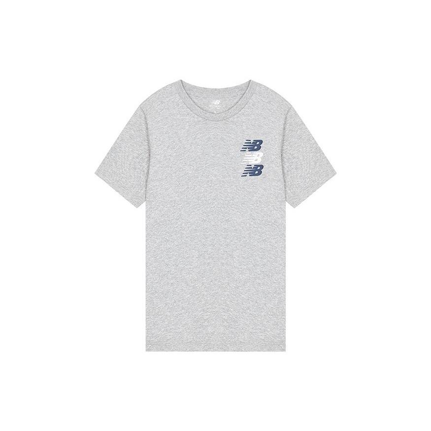 New Balance Triple Logo T-shirt Asia Sizing  Grey  Men s MT21905-AG XXL