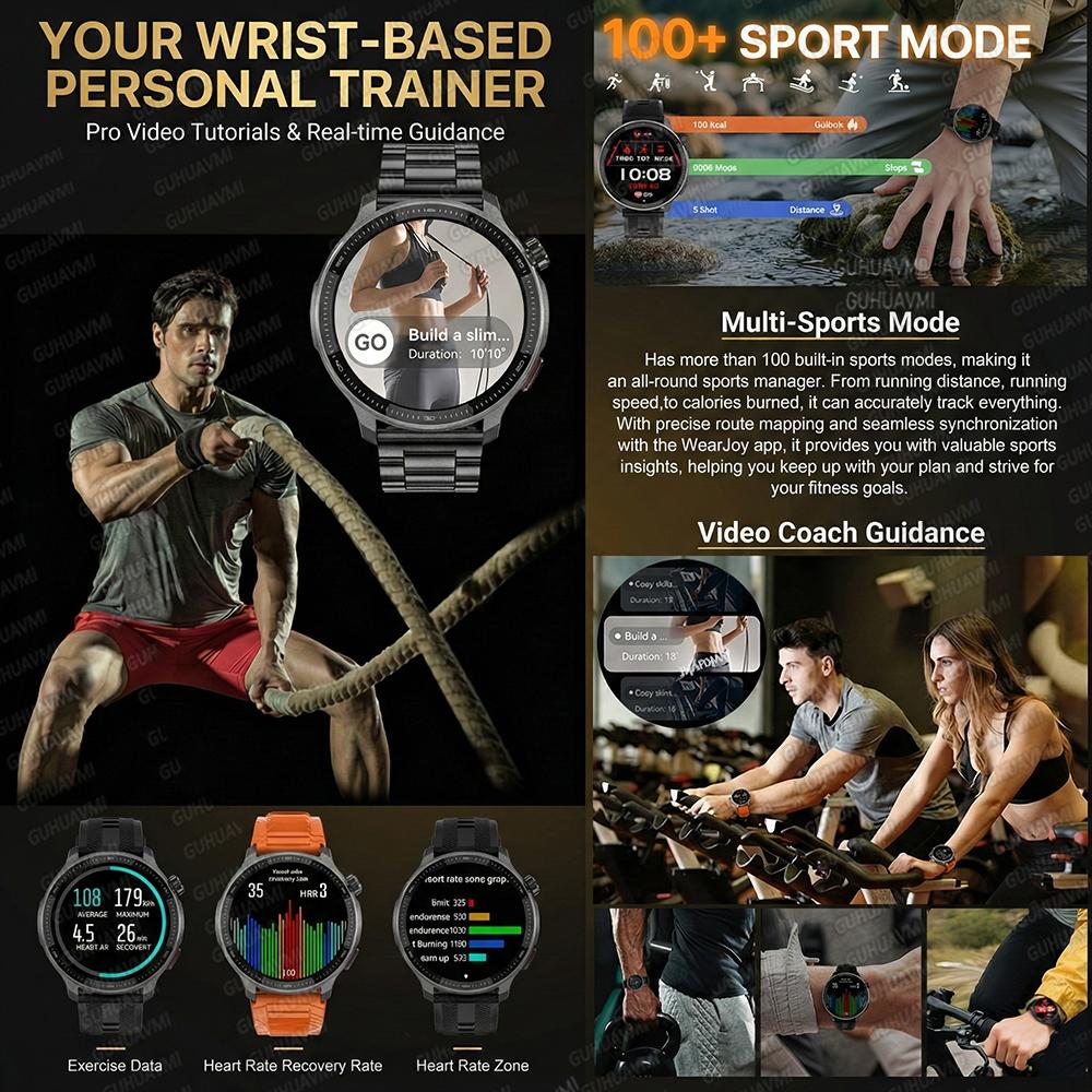 Military Outdoor Built-in GPS Sports Smart Watch 4GB Memory Offline Map APP Download Compass 10ATM HD Call Smartwatch Men