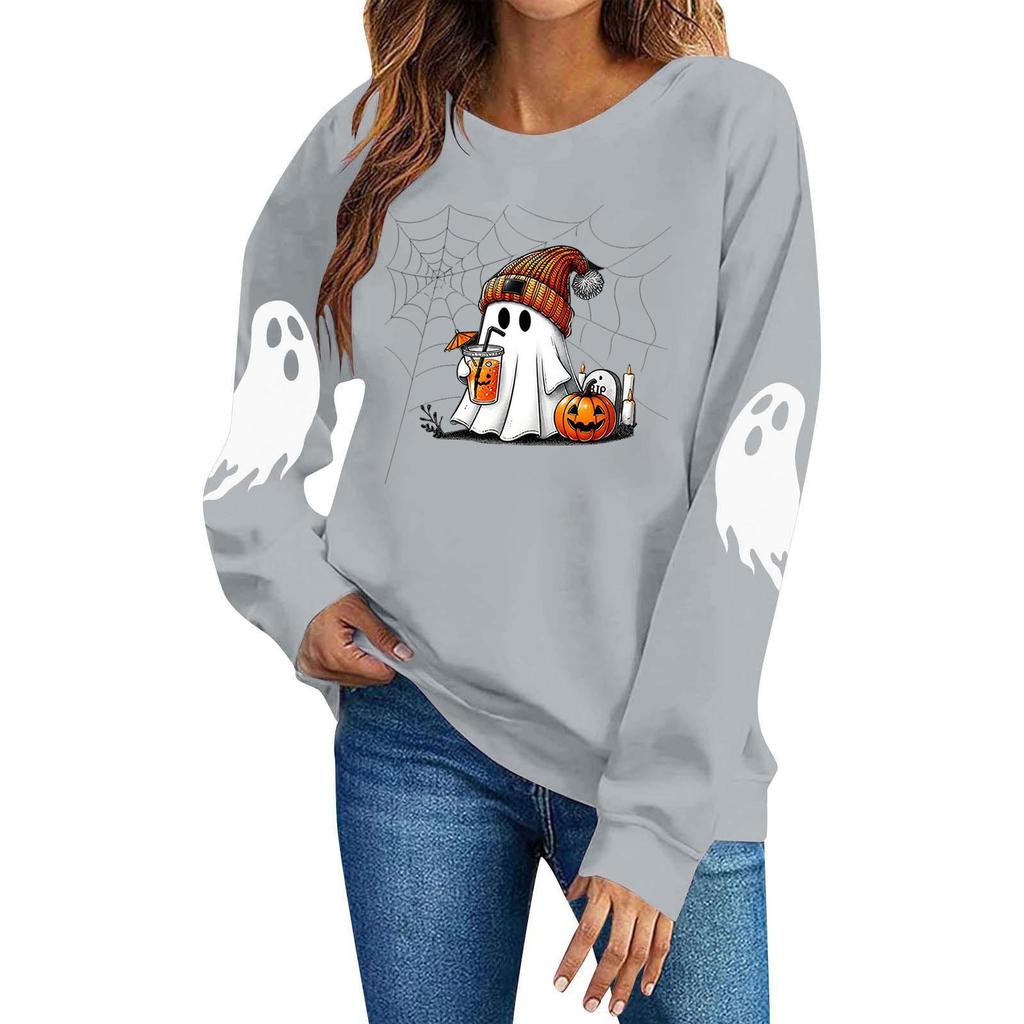 Women's Halloween Fashion Casual Pullover Hoodie
