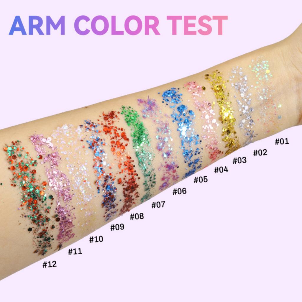 Glitter & Body Paint Stick with Star Sparkles for Face, Lips and Body - Festival Stage Makeup