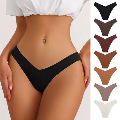 Seamless Ice Silk Triangle Panties Low Waist Breathable Quick Drying Yoga Exercise Women’s Panties