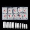 500 Nail Art Pieces/Box, French Manicure Tips, Full-Coverage And Half-Coverage False Nails, Natural White And Transparent