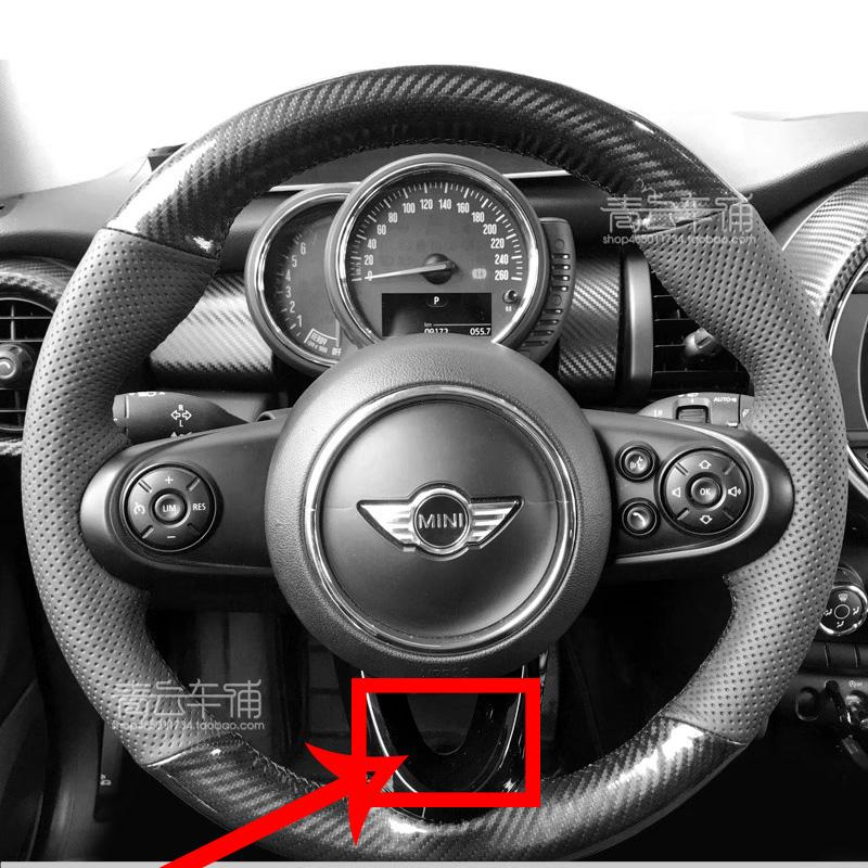 Hand-stitched Suede&leather Full Coverage Car Steering Wheel Cover for Mini Cooper S JCW F54 F55 F56 F57 F60 Countryman