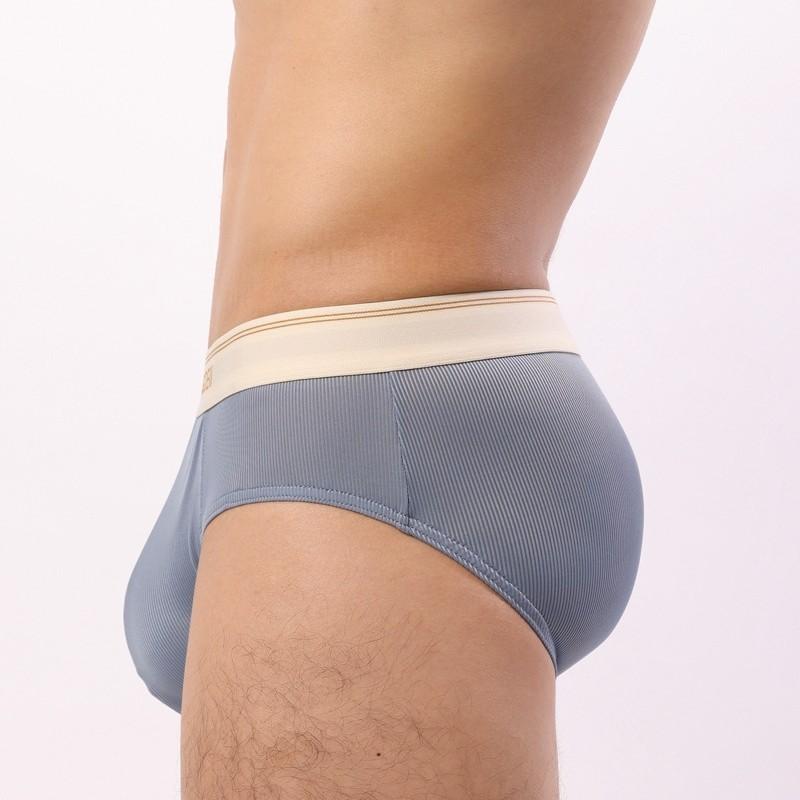 Men's Thin Breathable Sexy Triangle Underwear Men's Solid Color Simple Shorts
