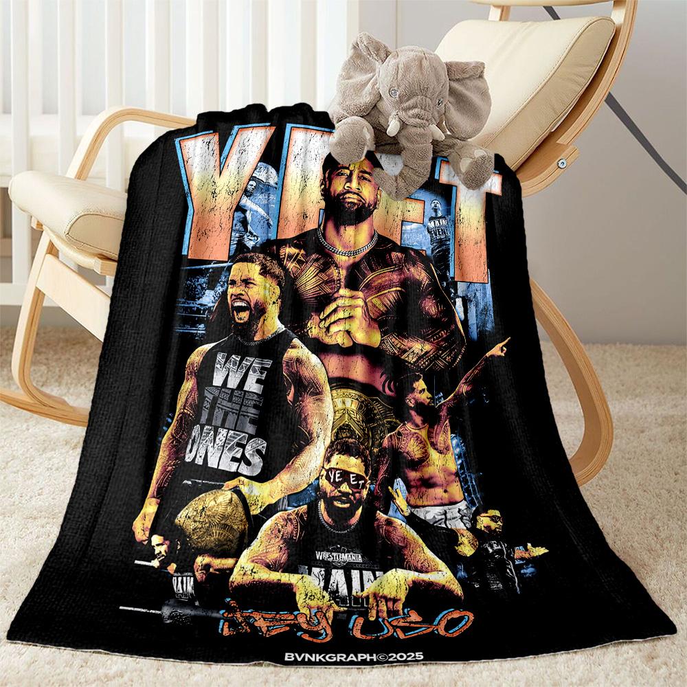 Yeet Jey Uso2 Blankets are suitable for living rooms,making them an ideal choice for outdoor travel and gifts.