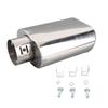 Car Exhaust Pipe Bevel 60‑137mm Stainless Steel Outlet Tailpipe Tip for Modification