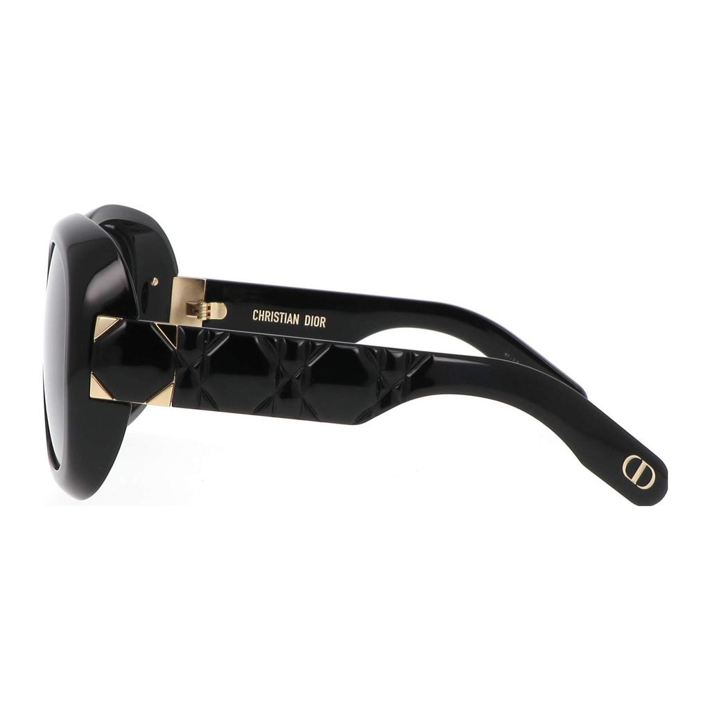 Dior Logo Sunglasses Irregular Shape Women Sunglasses Black LADY-9522-R2I-10A1