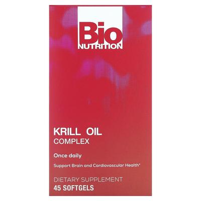 Bio Nutrition, Krill Oil Complex, 45 Měkkých kapslí
