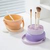 Makeup Brush Cleaning Bucket Washing And Drying Tools Beauty Makeup Powder Puff Cleaning Artifacts Drying Rack Storage Box