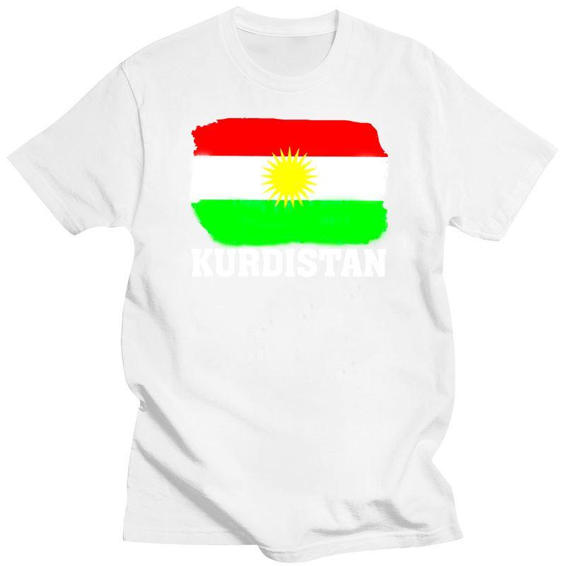 2023 Unisex T Shirt Kurdistan Kurdische Flagge Vintage Distressed Aged Look Lustiges T Shirt Neuheit T-shirt Frauen Unisex Shirts