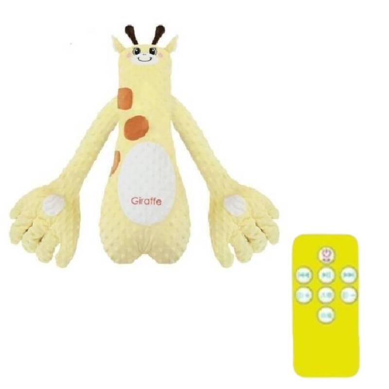 Cartoon Giraffe Bunny Baby Plush Pillow Interactive Touch With Music Appease